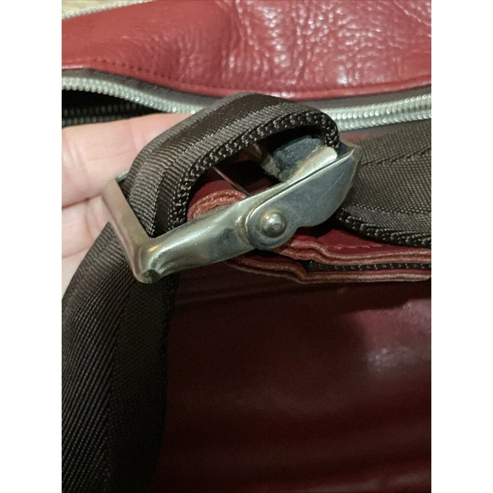 Master-piece MSPC Red Leather Sling Bag Waist Pack Made in Japan